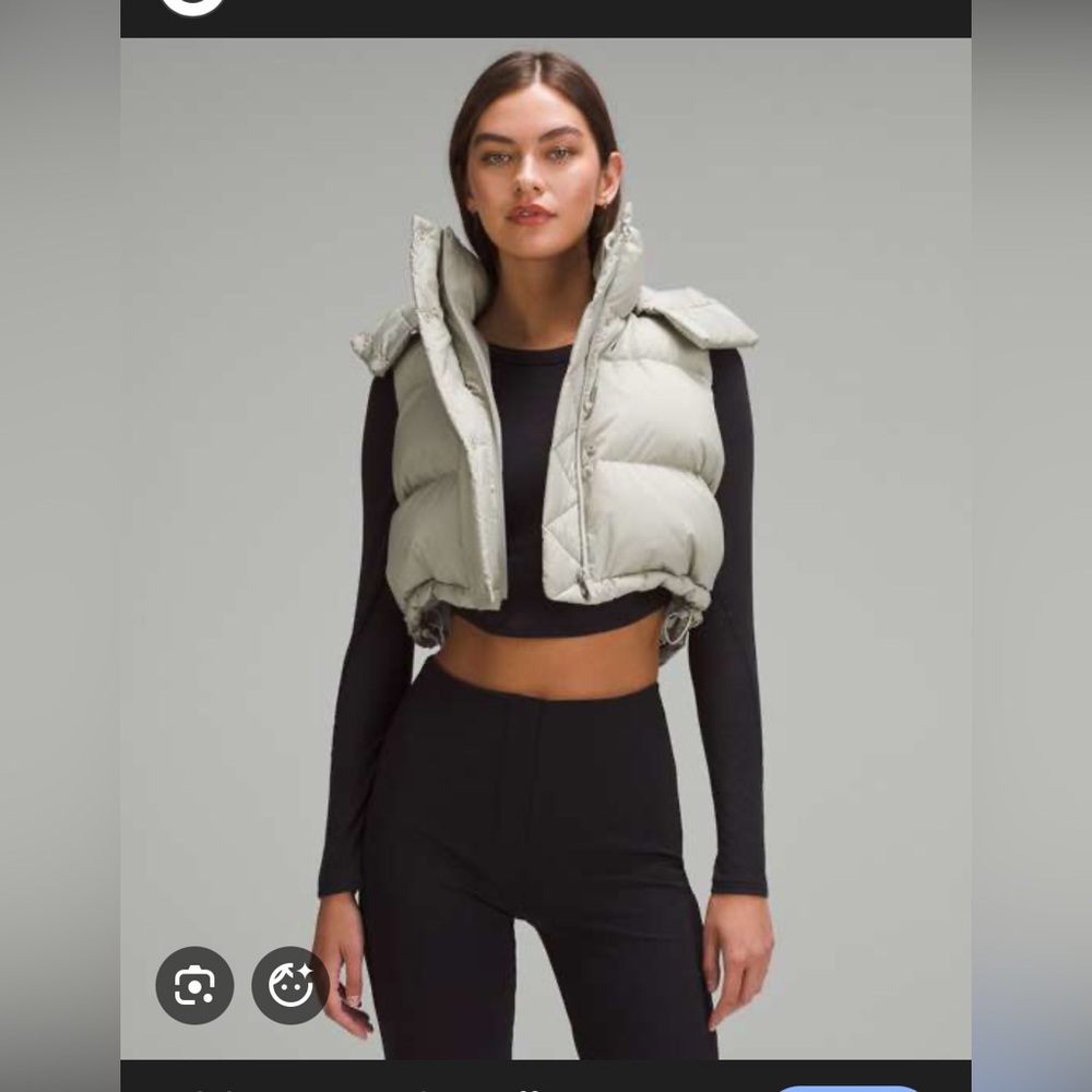 ❌SOLD❌ Lululemon cropped puffer vest 🔥